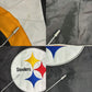 リバーシブル スタジアムジャケット NFL ピッツバーグ・スティーラーズ ブラック メンズ XL 中古 古着 Y9169