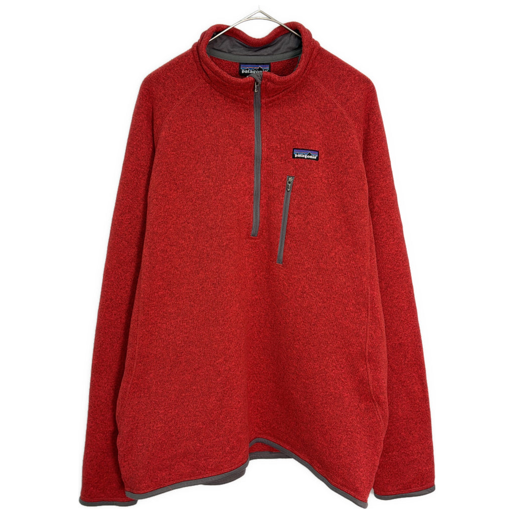 フリースジャケット アウトドア レッド メンズ XL 中古 古着 Y9171