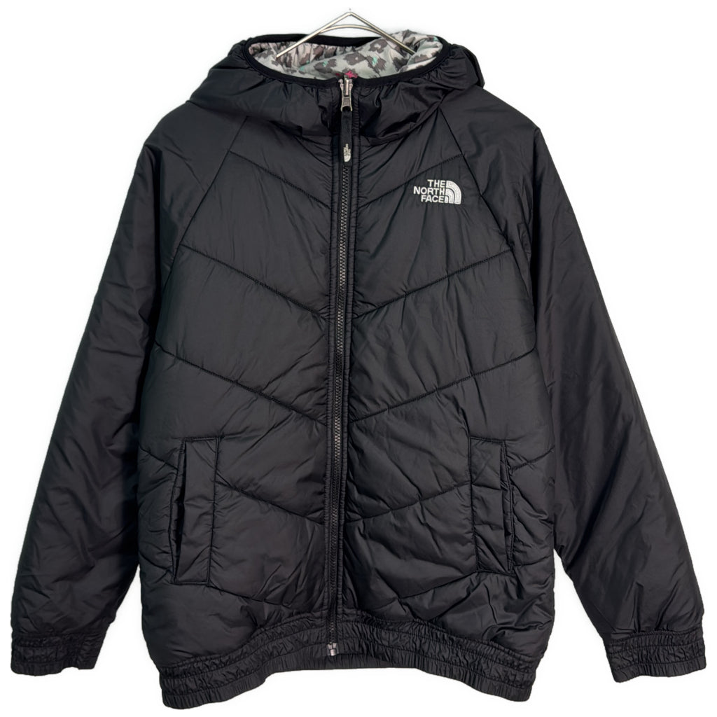 中綿ジャケット アウトドア ブラック ユース XL 中古 古着 Y9177