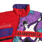 90年代 Coka Cola コカ・コーラ 中綿ジャケット アルベールビルオリンピック 1992 スノースポーツ マルチカラー メンズ L 中古 古着 Y9179