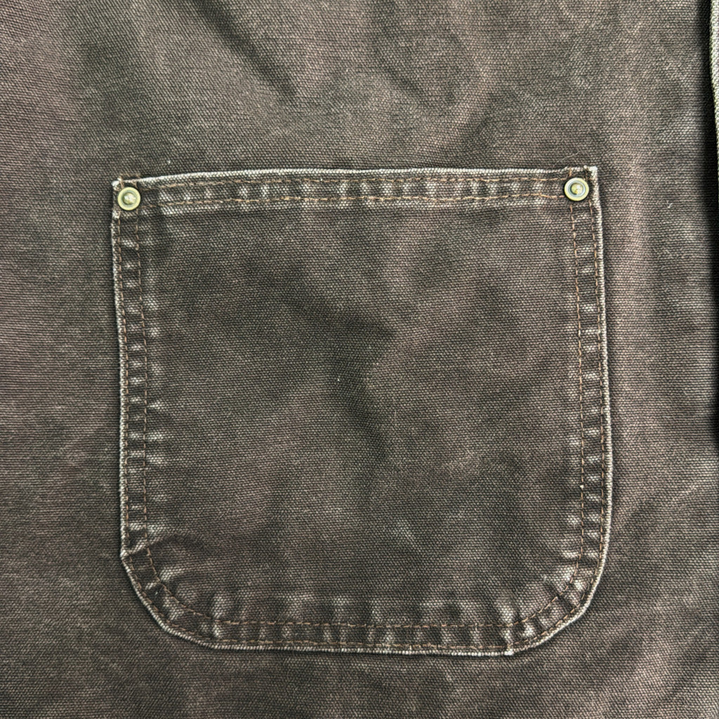 ワークジャケット ブラウン メンズ L 中古 古着 Y9184