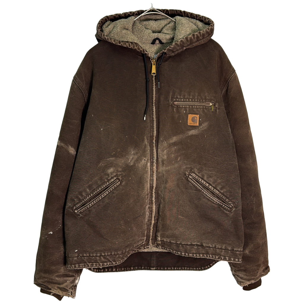00年代 ワークジャケット ブラウン メンズ LARGE REGULAR 中古 古着 Y9190