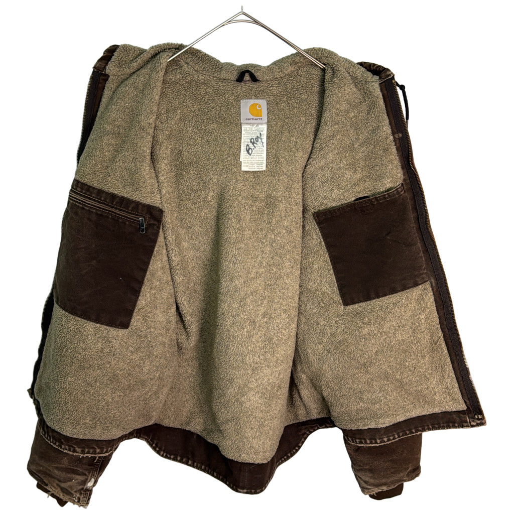 00年代 ワークジャケット ブラウン メンズ LARGE REGULAR 中古 古着 Y9190
