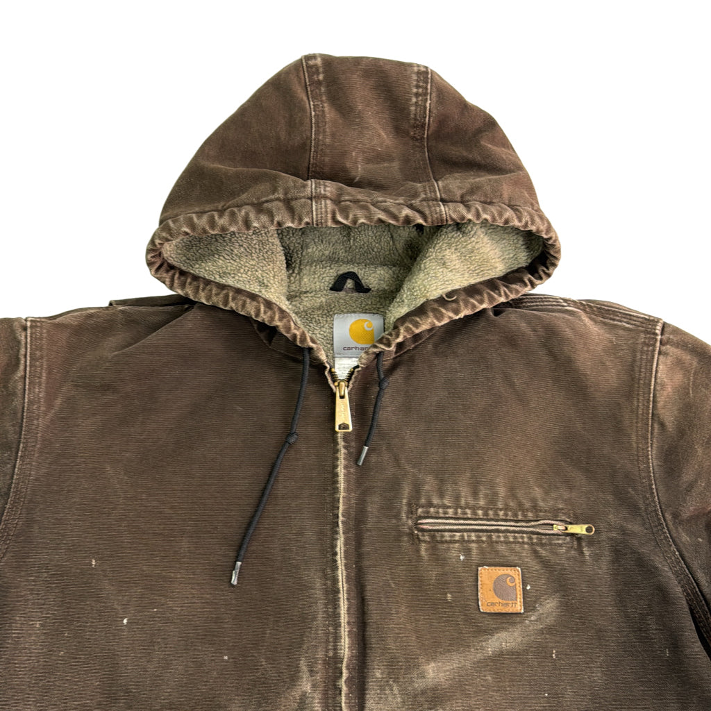 00年代 ワークジャケット ブラウン メンズ LARGE REGULAR 中古 古着 Y9190