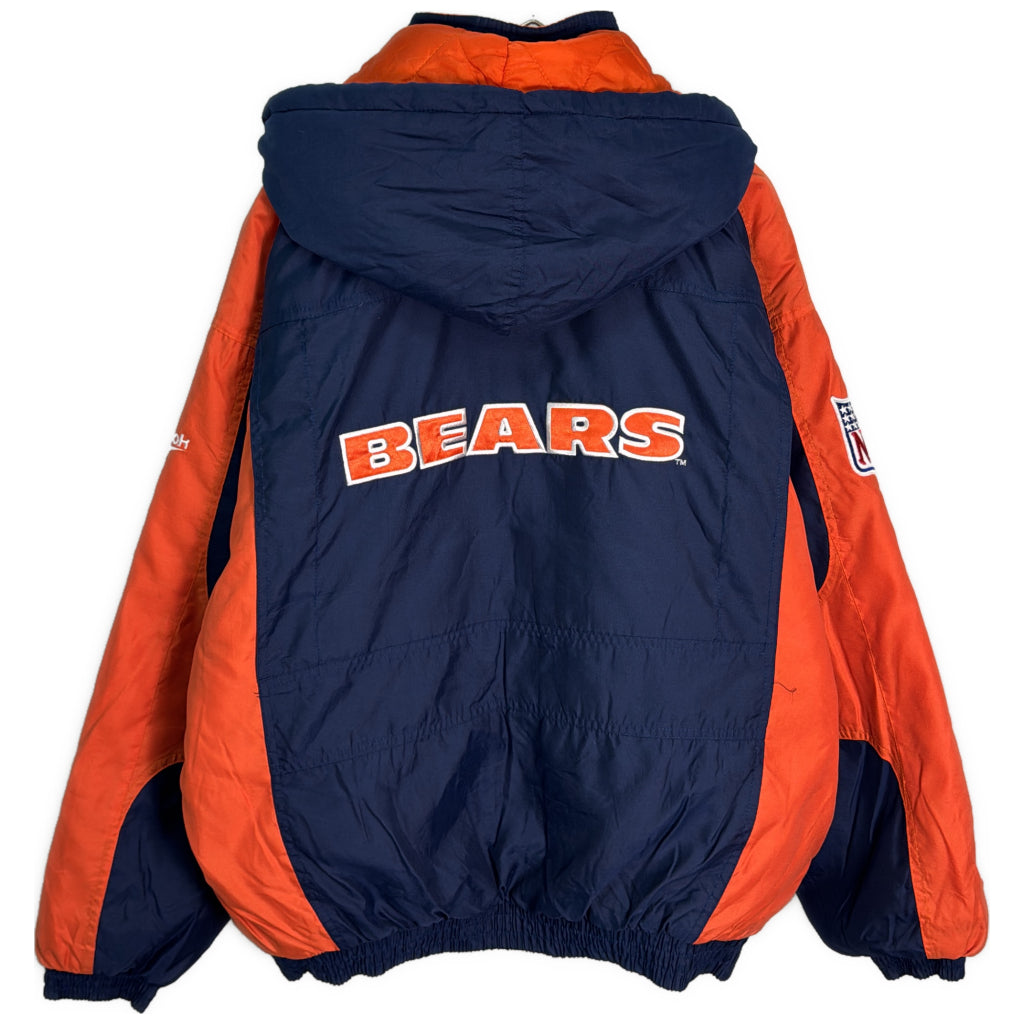 スタジアムジャケット NFL シカゴ・ベアーズ プロチーム アメフト ネイビー メンズ L 中古 古着 Y9192