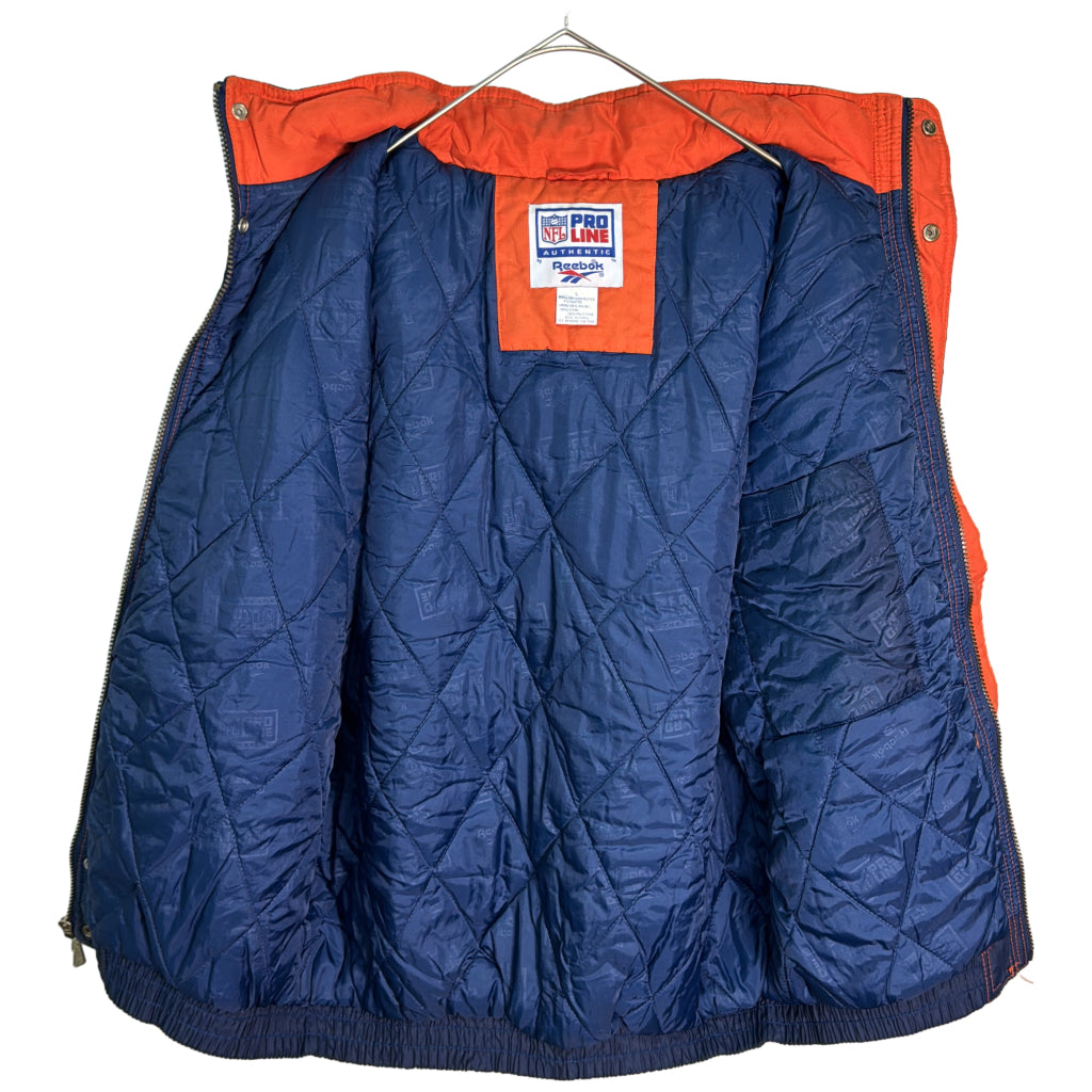 スタジアムジャケット NFL シカゴ・ベアーズ プロチーム アメフト ネイビー メンズ L 中古 古着 Y9192