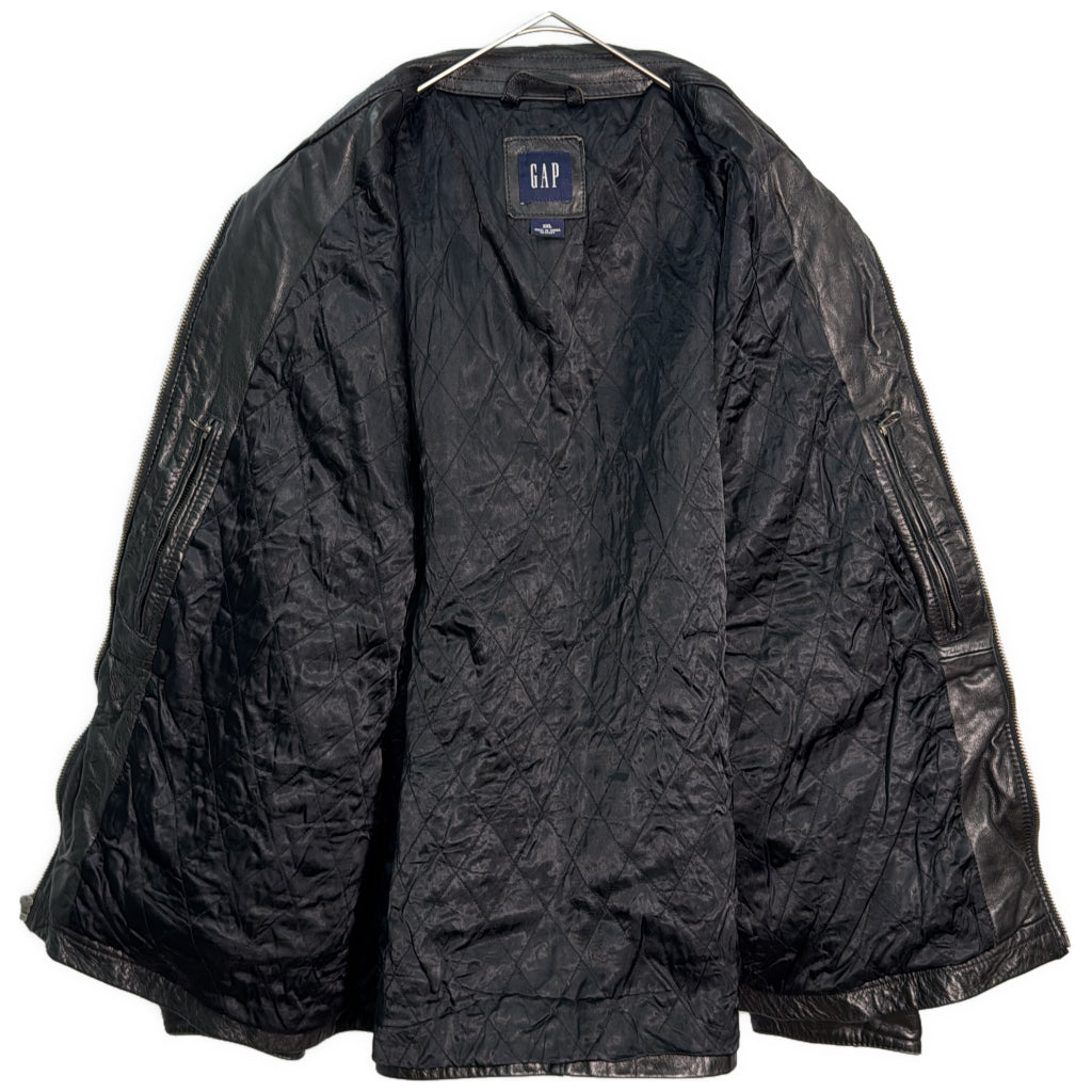 レザージャケット 大きいサイズ ブラック メンズ XXL 中古 古着 Y9194