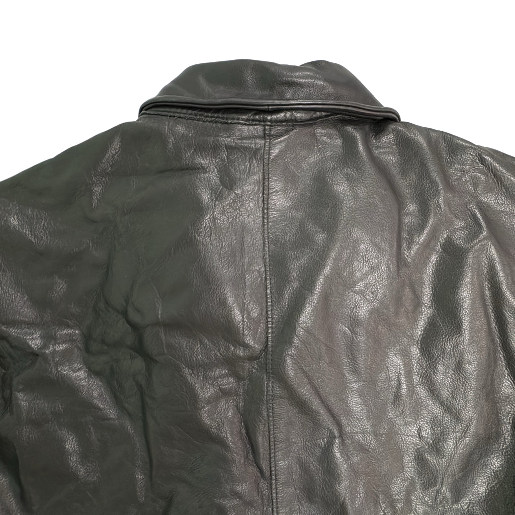 レザージャケット 大きいサイズ ブラック メンズ XXL 中古 古着 Y9194