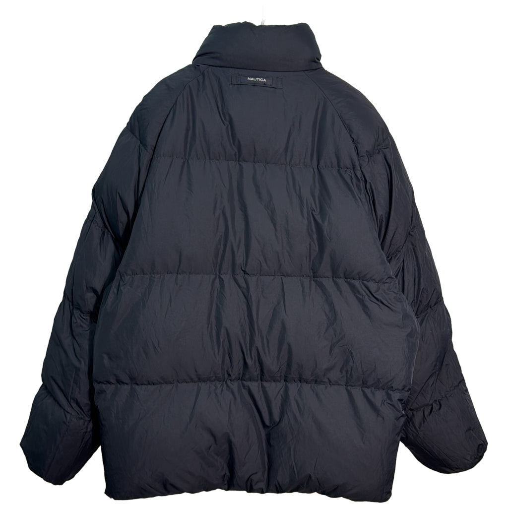 リバーシブル ダウンジャケット グレー メンズ XL 中古 古着 Y9197
