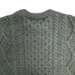 90年代 アイルランド製 Aran Crafts アランクラフト セーター グリーン メンズ M 中古 古着 Y9200