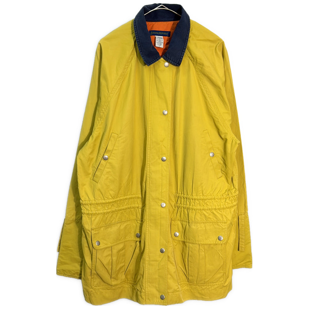 90年代 マウンテンパーカー イエロー メンズ M 中古 古着 Y9201