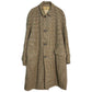 50年代 イングランド製 ALL WOOL SHOWERPROOF ステンカラーコート ヴィンテージ ユーロ ブラウン メンズ M相当 中古 古着 Y9202