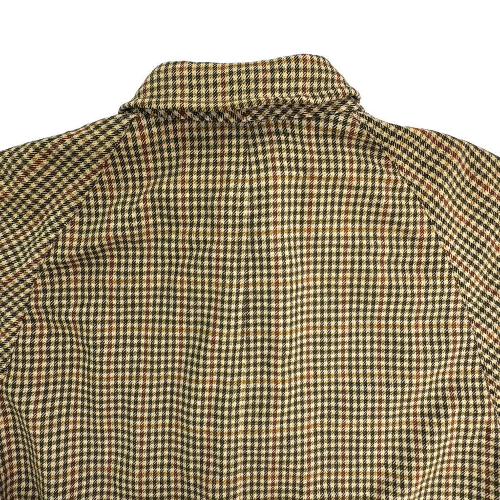 50年代 イングランド製 ALL WOOL SHOWERPROOF ステンカラーコート ヴィンテージ ユーロ ブラウン メンズ M相当 中古 古着 Y9202