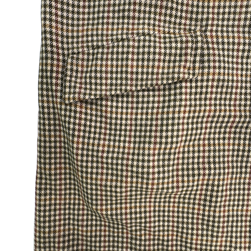 50年代 イングランド製 ALL WOOL SHOWERPROOF ステンカラーコート ヴィンテージ ユーロ ブラウン メンズ M相当 中古 古着 Y9202