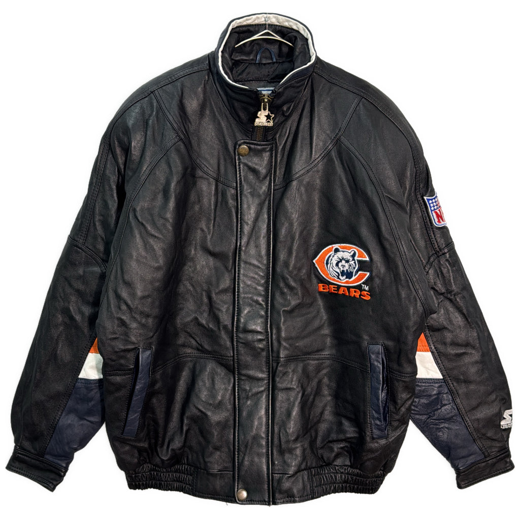 90s STARTER Leather Jacket