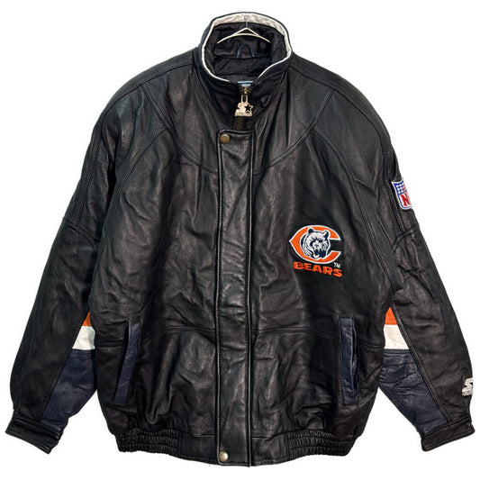 90s STARTER Leather Jacket