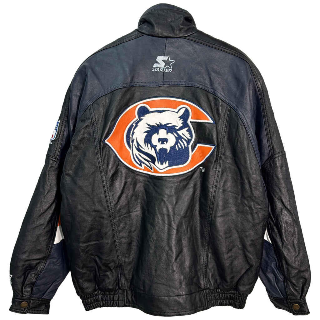 90s STARTER Leather Jacket