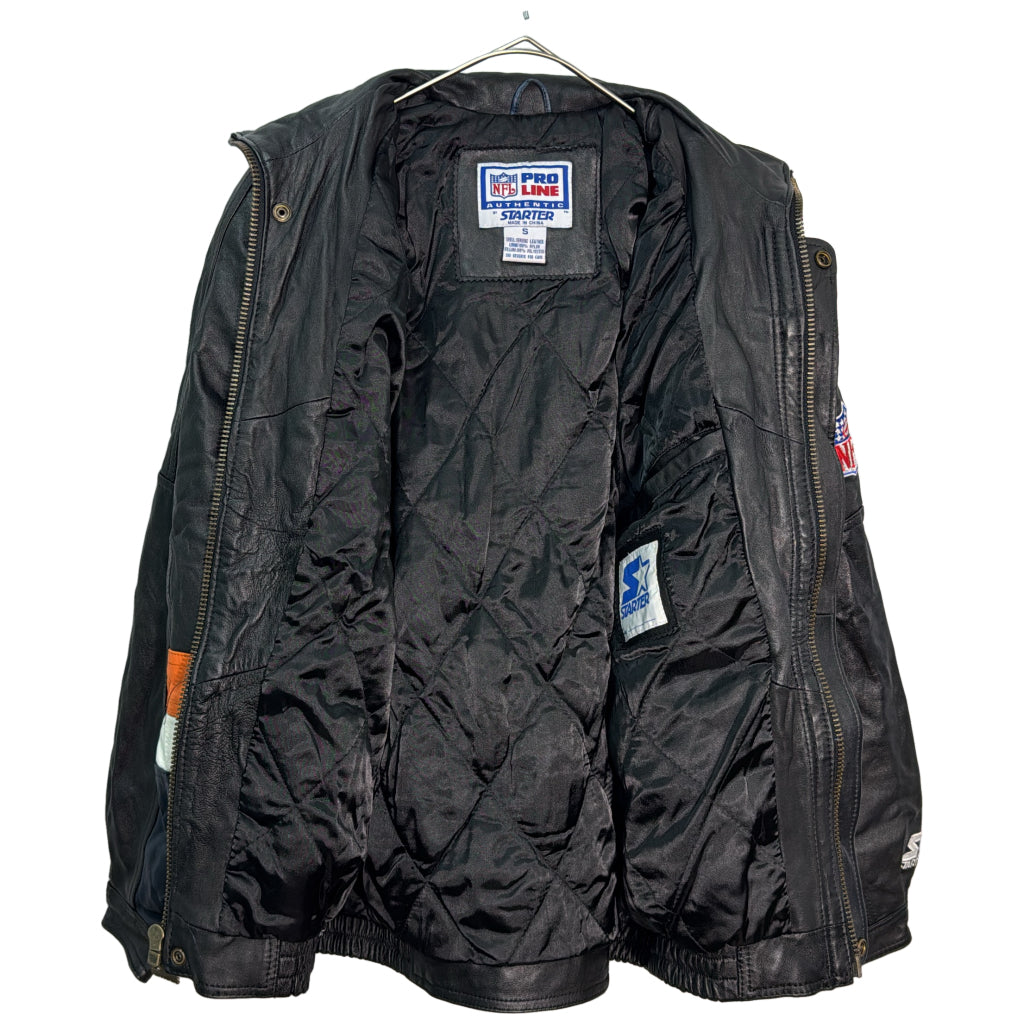 90s STARTER Leather Jacket