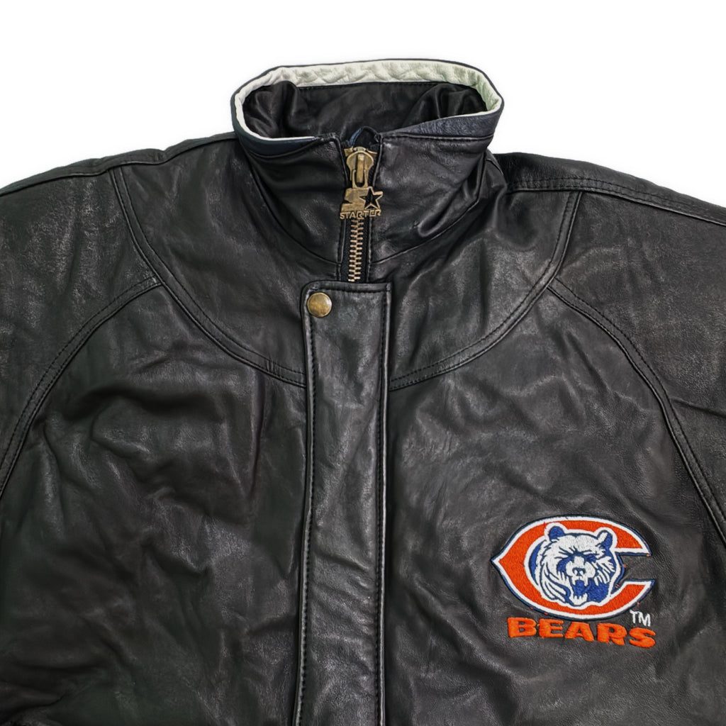90s STARTER Leather Jacket