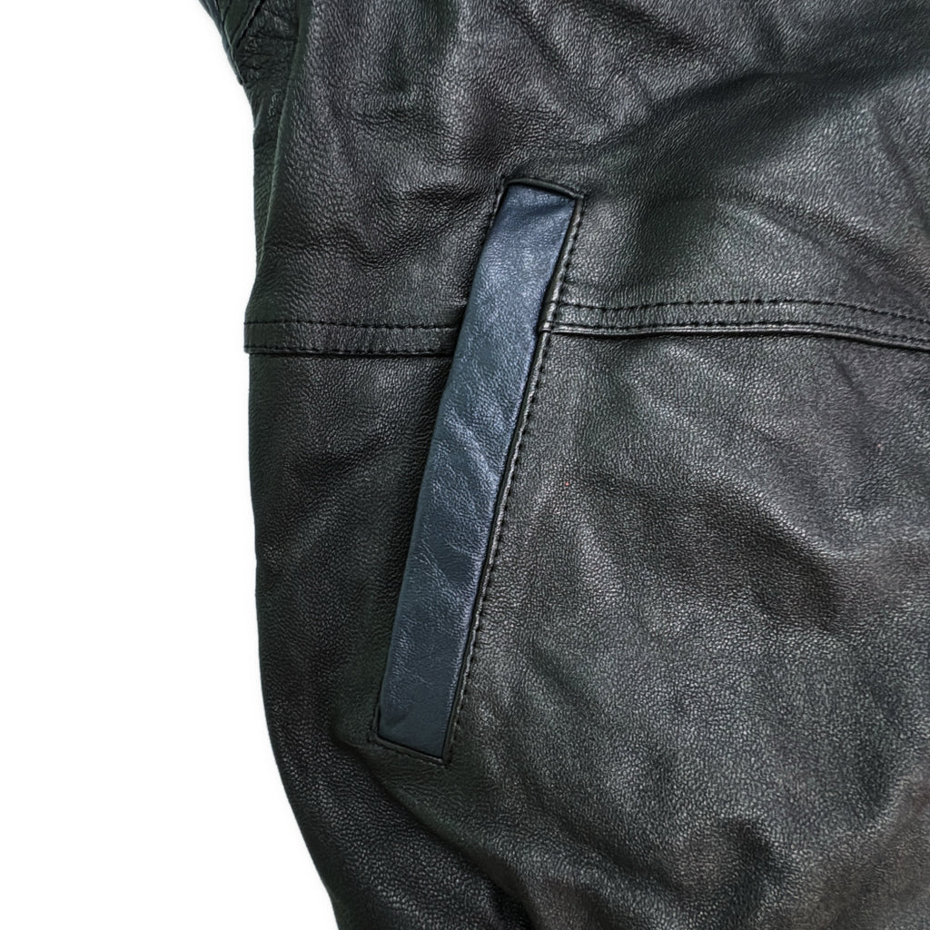 90s STARTER Leather Jacket