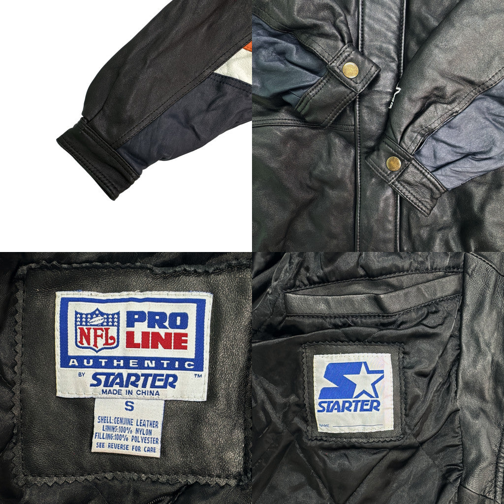 90s STARTER Leather Jacket