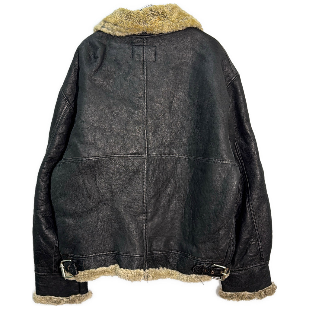 AVIATION TYPE B-3 Mouton Leather Military Jacket