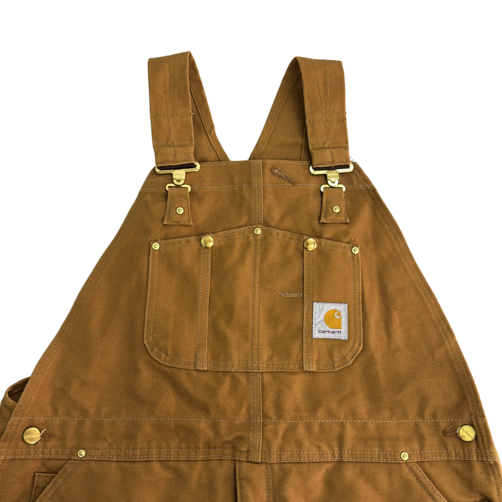 00s Carhartt Duck Double Knee Bib Overall Duck Overall