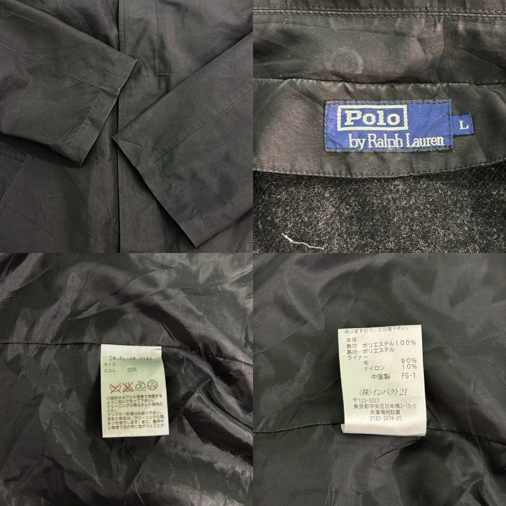 90s Polo by Ralph Lauren Balmacaan Soutien Collar Coat
