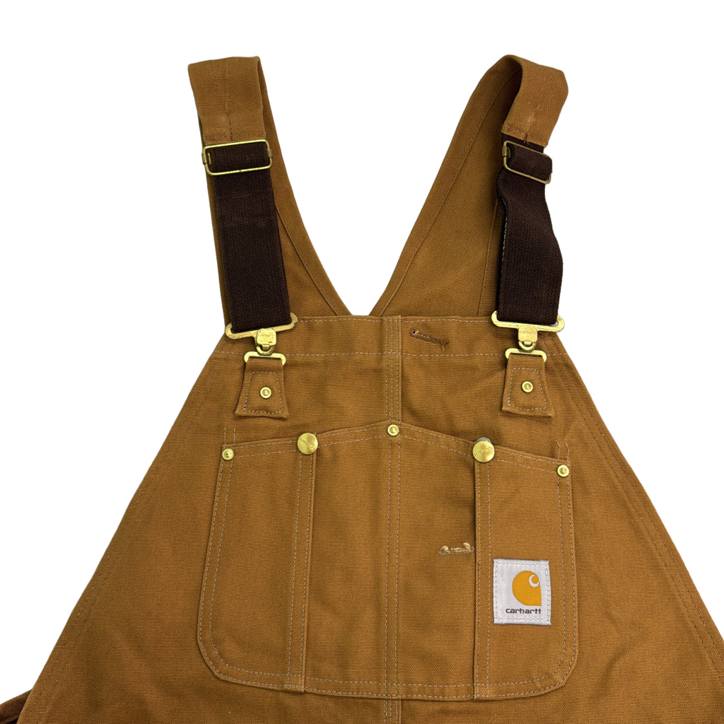 00s Carhartt Duck Double Knee Bib Overall Duck Overall