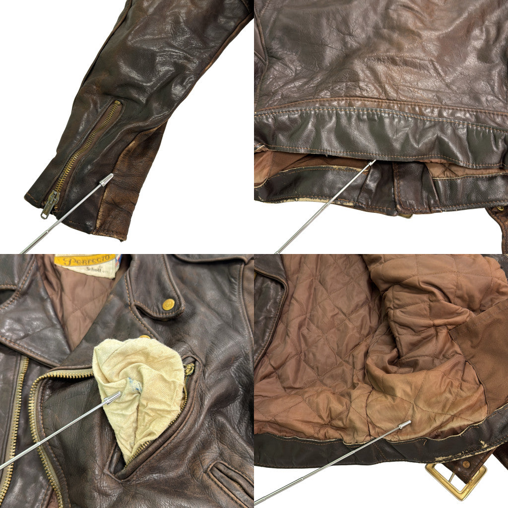 80s Schott Double Riders Leather Jacket