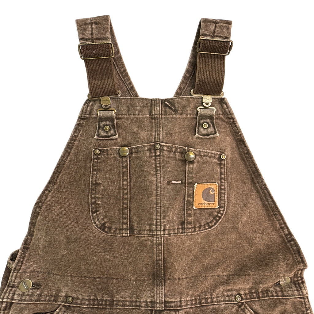00s Carhartt Duck Double Knee Bib Overall Duck Overall