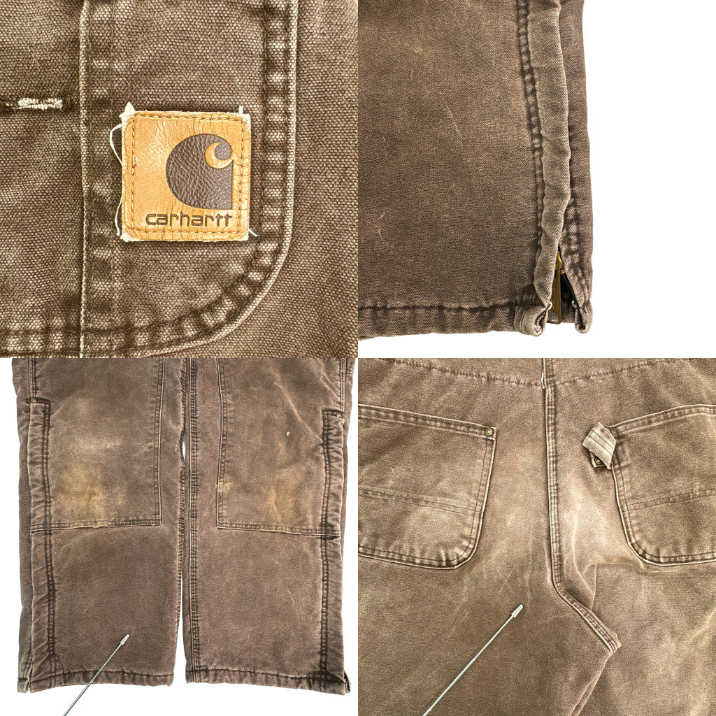 00s Carhartt Duck Double Knee Bib Overall Duck Overall