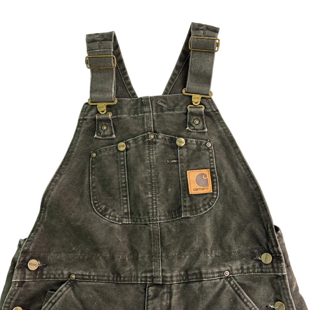 00s Carhartt Duck Double Knee Bib Overall Duck Overall