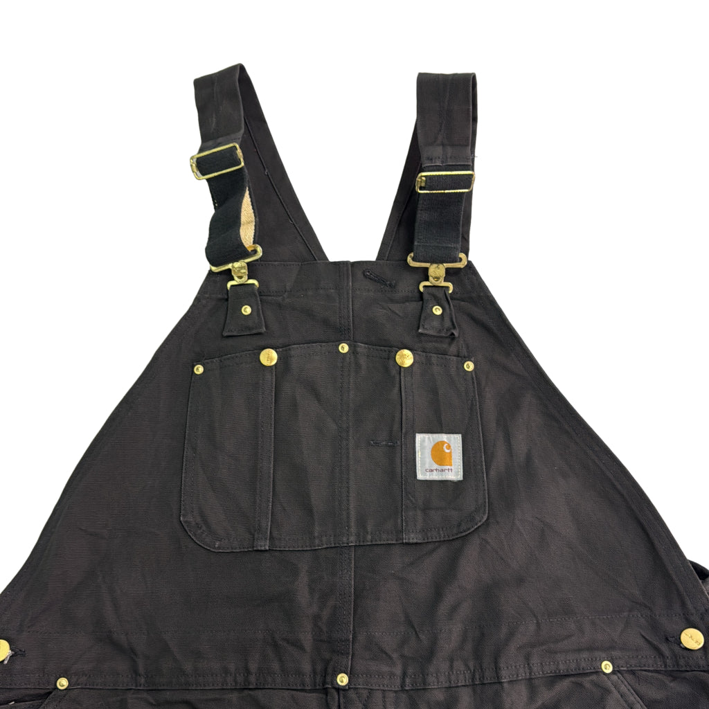 00s Carhartt Duck Double Knee Bib Overall Duck Overall