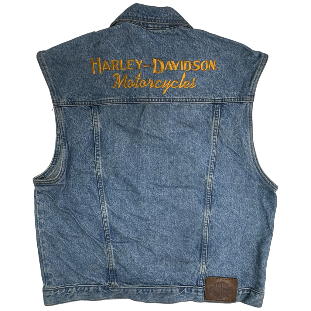 90s HARLEY DAVIDSON Denim Vest