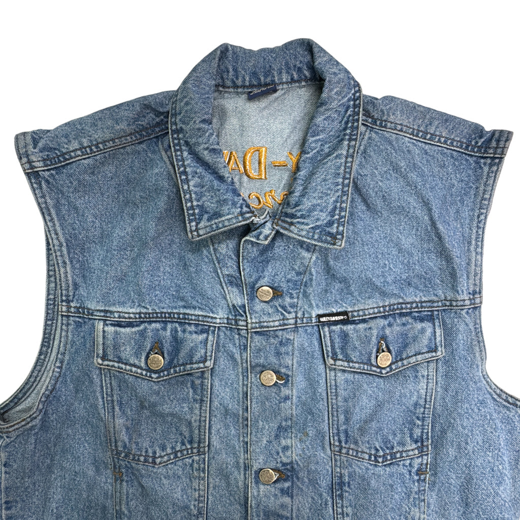 90s HARLEY DAVIDSON Denim Vest