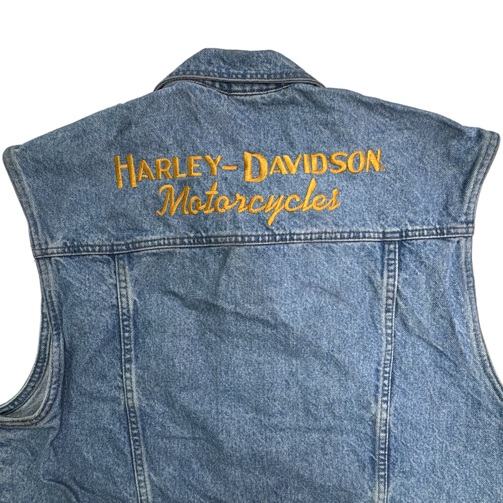 90s HARLEY DAVIDSON Denim Vest