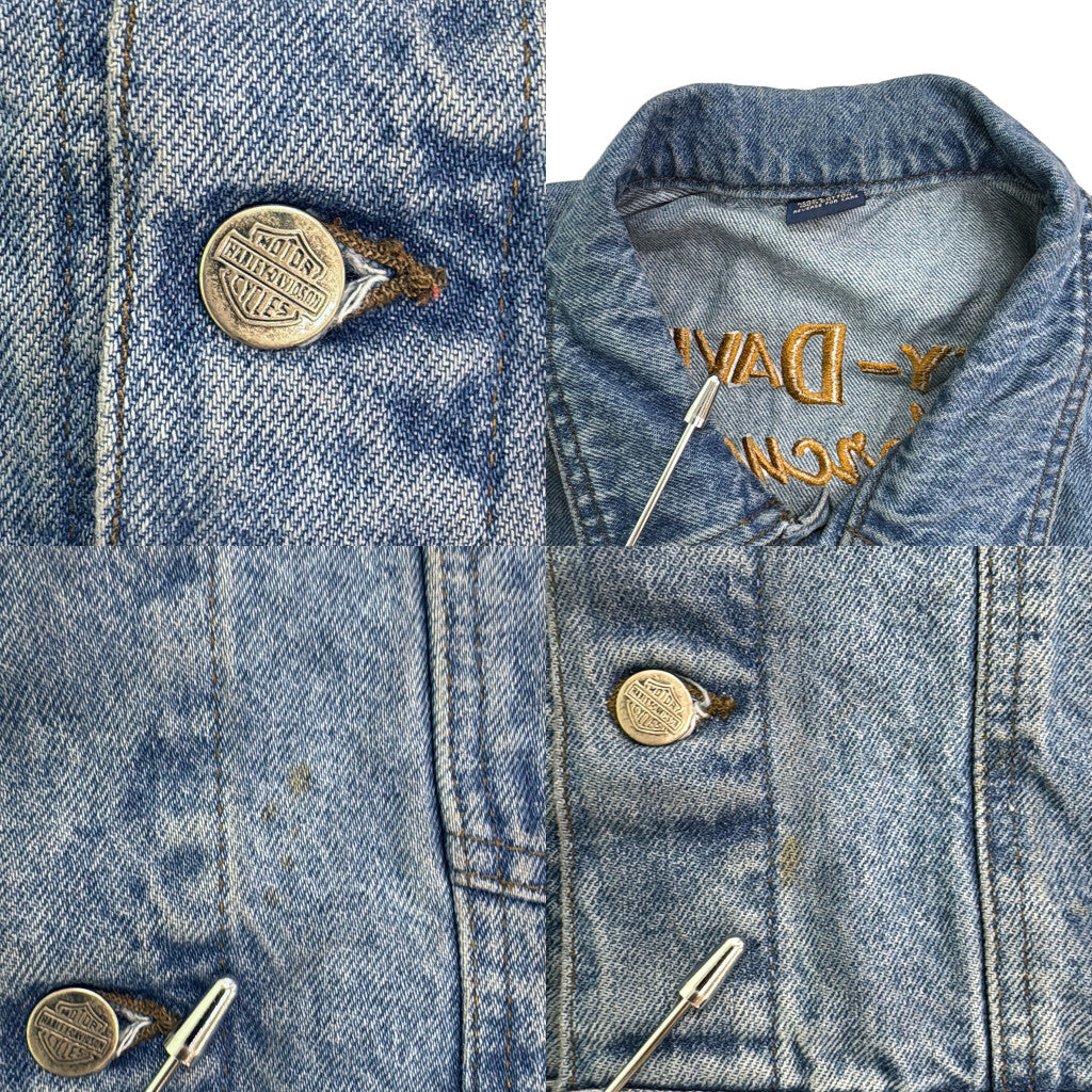 90s HARLEY DAVIDSON Denim Vest
