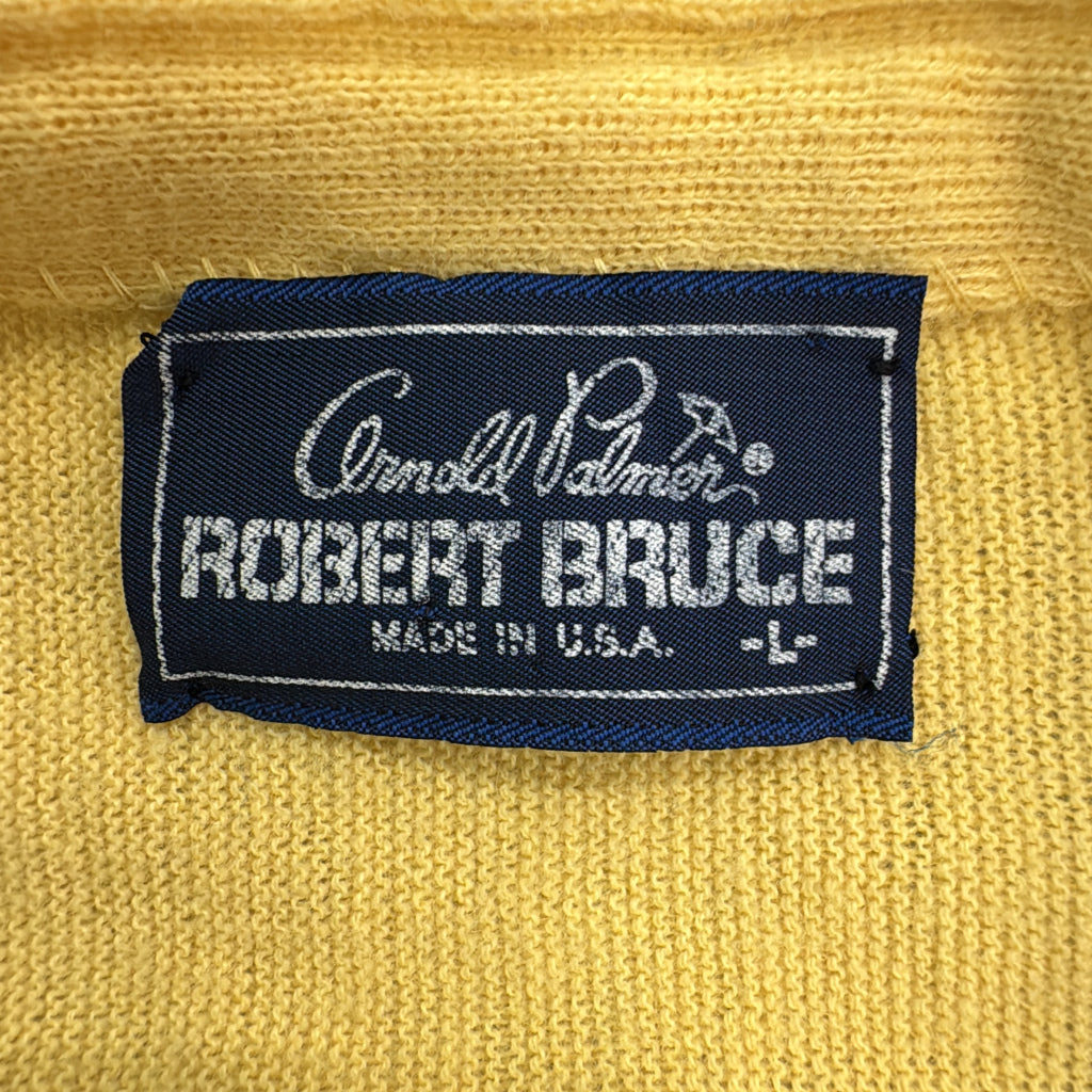 80s Arnold Palmer ROBERT BRUCE Plain Cardigan