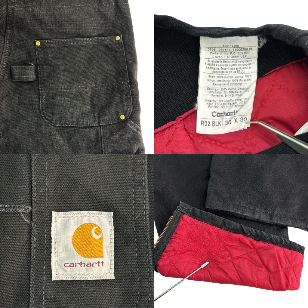 00s Carhartt Duck Double Knee Bib Overall Duck Overall