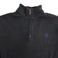 RALPH LAUREN Half Zip Cotton Sweater Half Zip Sweater
