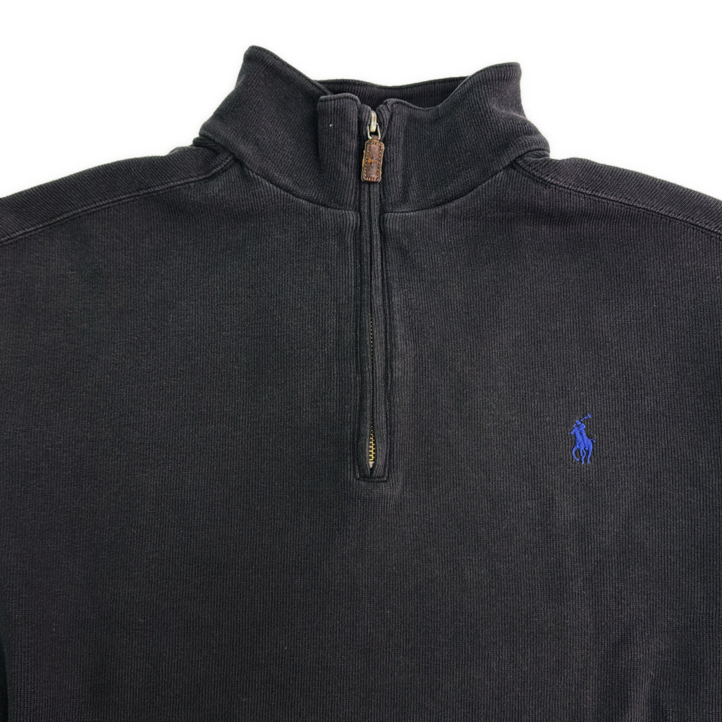 RALPH LAUREN Half Zip Cotton Sweater Half Zip Sweater