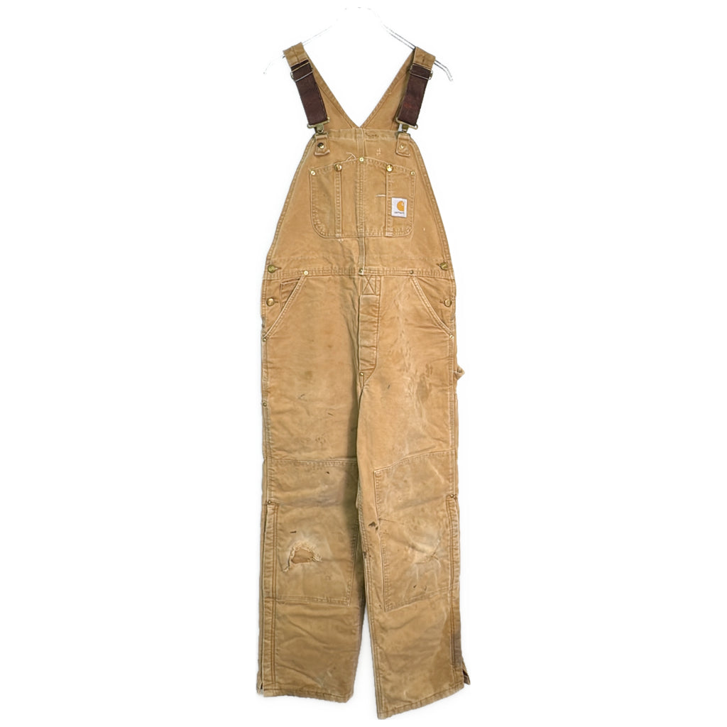 90s Carhartt Duck Double Knee Bib Overall Duck Overall
