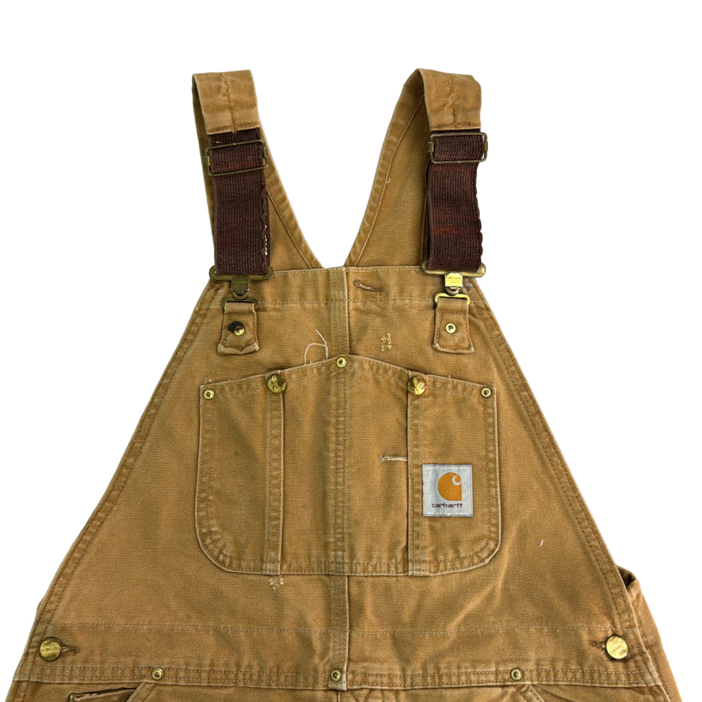 90s Carhartt Duck Double Knee Bib Overall Duck Overall