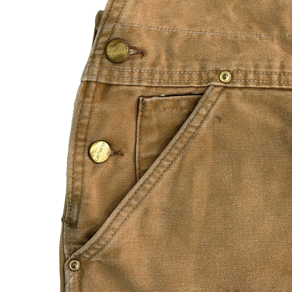 90s Carhartt Duck Double Knee Bib Overall Duck Overall