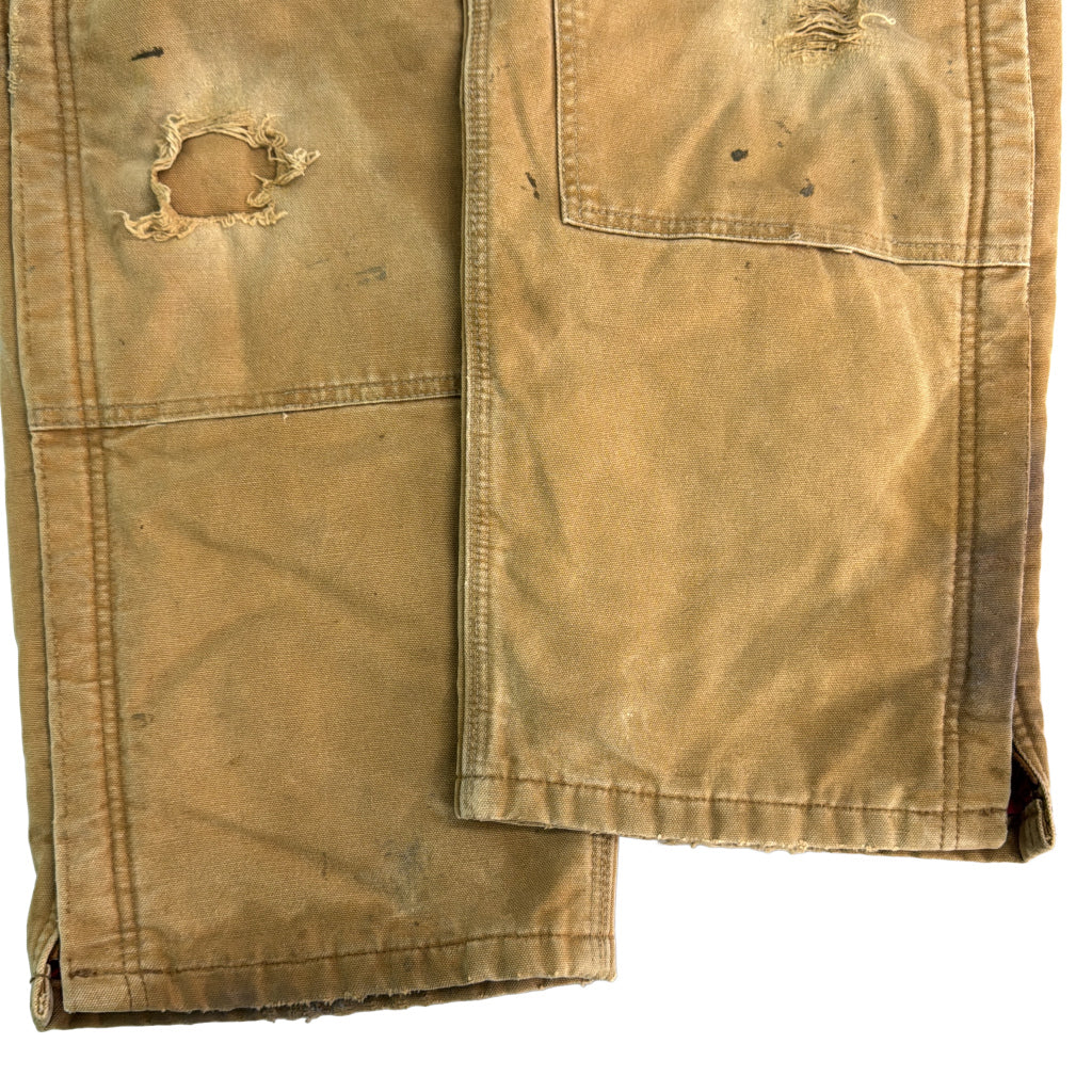 90s Carhartt Duck Double Knee Bib Overall Duck Overall