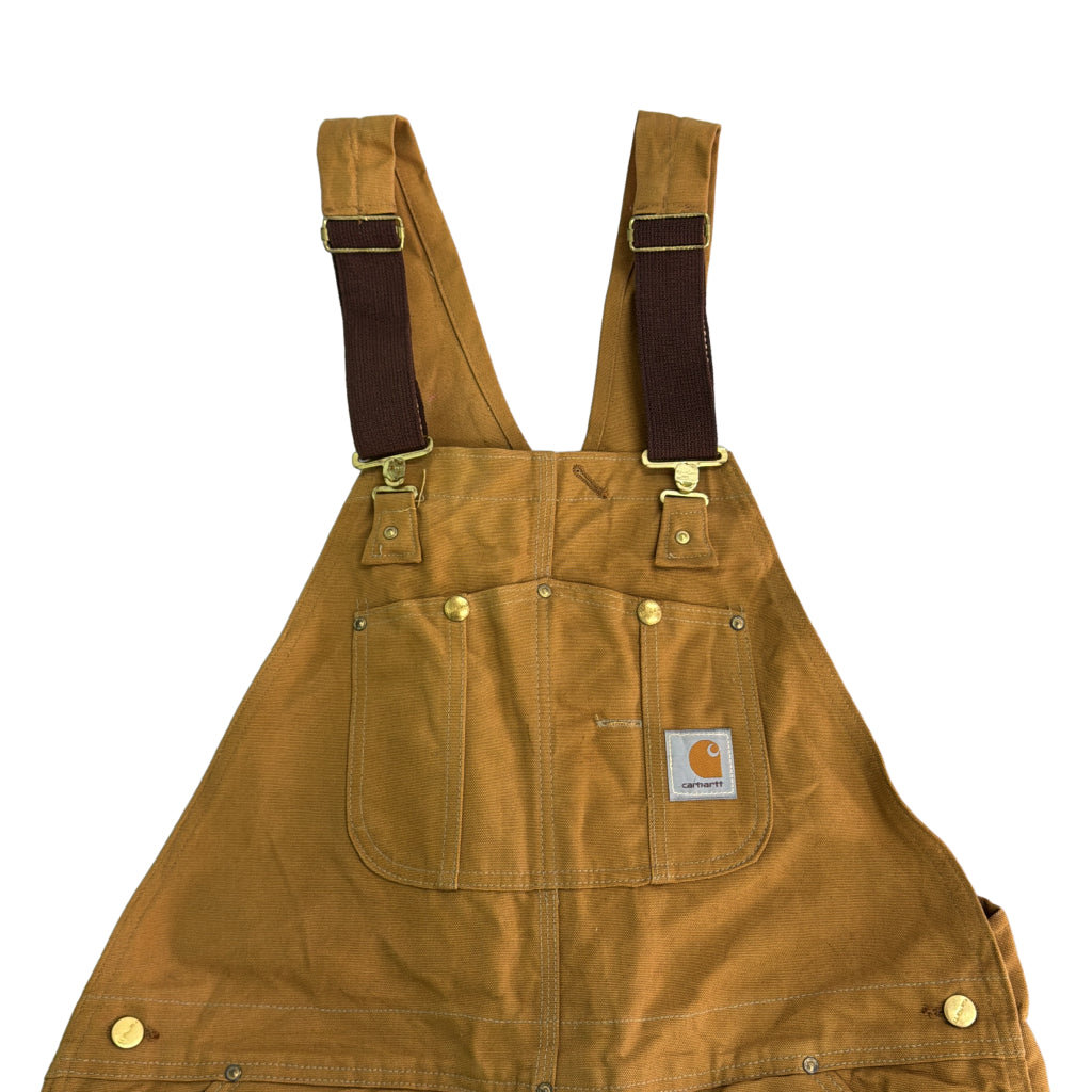 90s Carhartt Duck Double Knee Bib Overall Duck Coverall