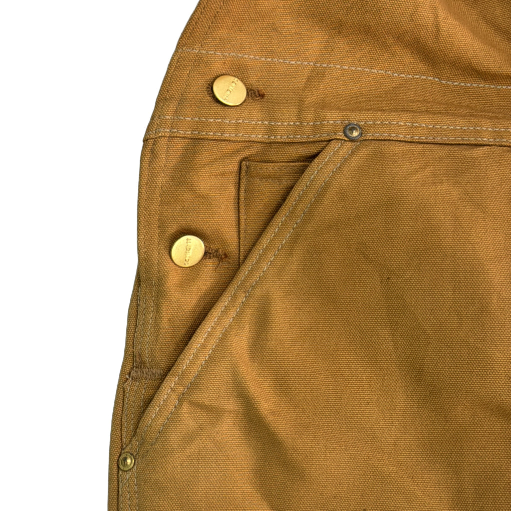 90s Carhartt Duck Double Knee Bib Overall Duck Coverall