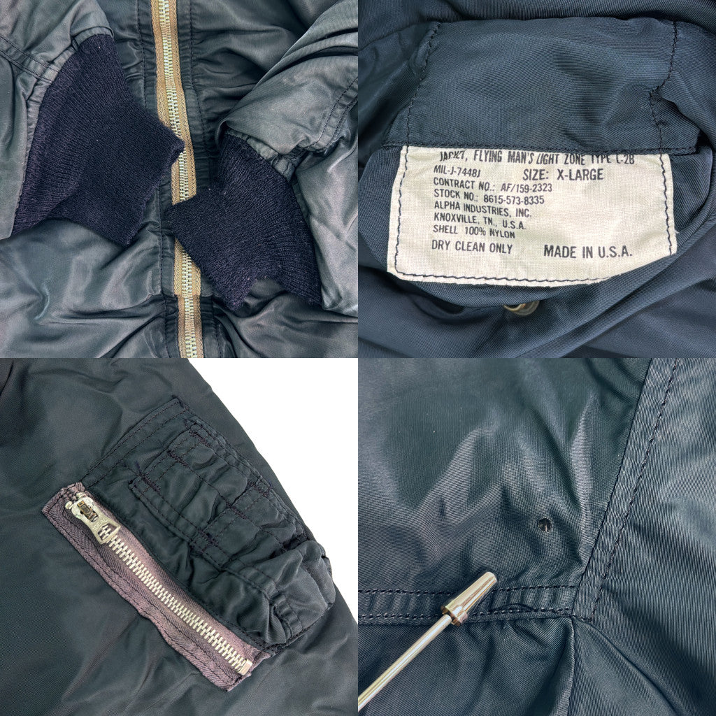 90s ALPHA INDUSTRIES L-2B Flight Jacket Military Jacket