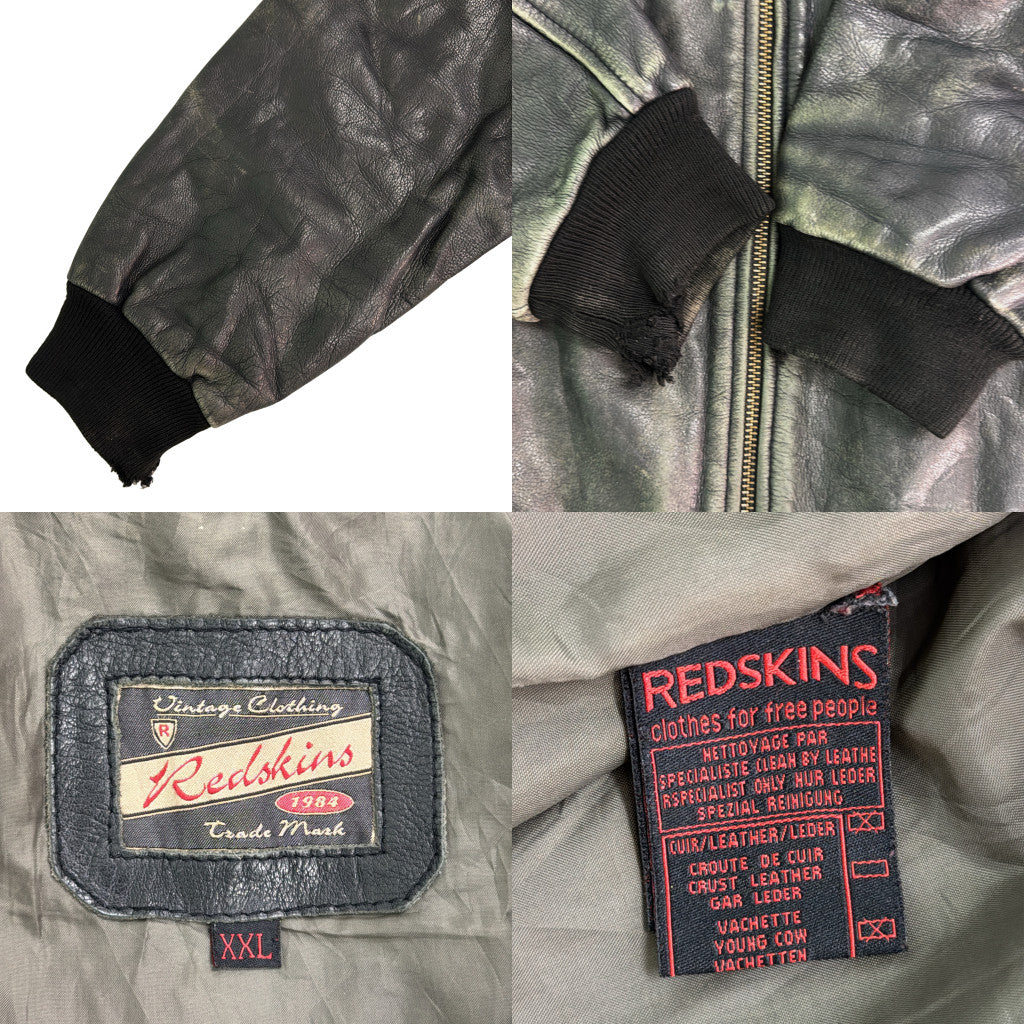 90s REDSKINS Leather Jacket